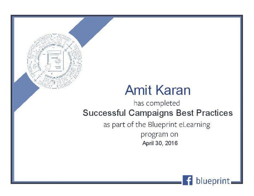 Facebook Certificate